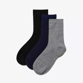 3 Pack Crew.Socks Black Multicolor 3 Pack Crew.Socks Black Multicolor