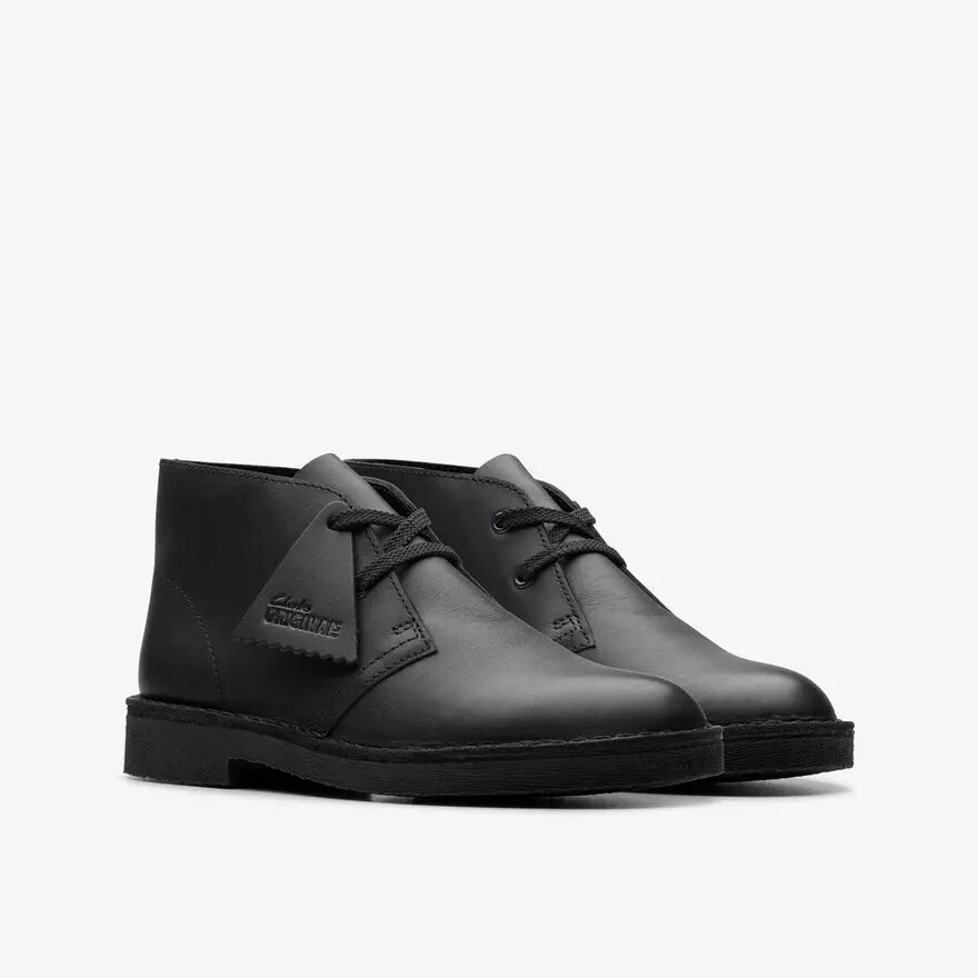 Boys Desert Boot Older Black Leather Boots Us Boys Desert Boot Older Black Leather Boots Us