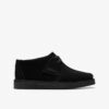 Boys Desert Trek Older Black Suede Ankle Boots Us