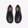 Kids Desert Trek Older Black Leather Desert Boot