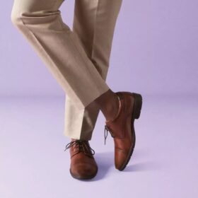 Men’s Eldredge Cap Dark Tan Leather Oxford Shoes| Clarks