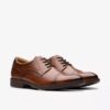 Men’s Eldredge Cap Dark Tan Leather Oxford Shoes| Clarks