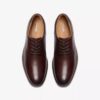 Men’s Eldredge Plain Dark Brown Leather Oxford Shoes| Clarks