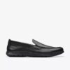 Men’s Flexway Step Black Leather Loafers Men’s Flexway Step Black Leather Loafers