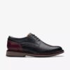 Men’s Monahan Plain Black Leather Oxford Shoes| Clarks