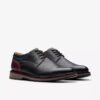 Men’s Monahan Plain Black Leather Oxford Shoes| Clarks
