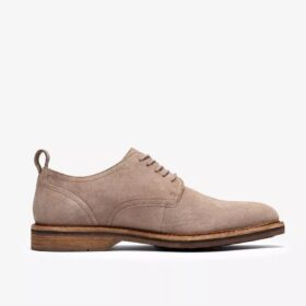 Mens Aldwin Lace Grey Suede Oxfords