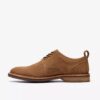 Mens Aldwin Lace Tan Suede Oxfords