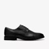 Mens Bowburn Cap Black Leather Oxford Mens Bowburn Cap Black Leather Oxford