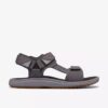 Mens Breeze Trail Grey Sandals| Clarks