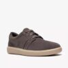 Mens Brodin Seam Grey Suede Sneakers