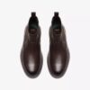 Mens Burchill up Dark Brown Leather Chelsea Boots