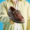 Mens Cleyhill Boat Brown Leather Boat Shoe