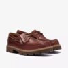 Mens Cleyhill Boat Brown Leather Boat Shoe