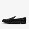 Mens Corsley Plain Black Leather Loafers Mens Corsley Plain Black Leather Loafers