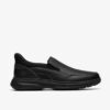 Mens Craftwell Step Black Tumbled Slip-On Shoes