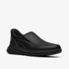 Mens Craftwell Step Black Tumbled Slip-On Shoes