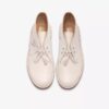 Mens Desert Boot White Leather Desert Boot
