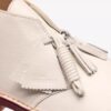 Mens Desert Boot White Leather Desert Boot