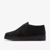 Mens Desert Trek Black Suede Shoes Us