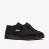 Mens Desert Trek Black Suede Shoes Us