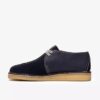 Mens Desert Trek Navy Suede Desert Trek