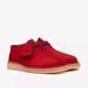 Mens Desert Trek Red Suede Desert Trek