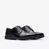 Mens Dresslite Cap Black Leather Oxford