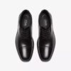 Mens Dresslite Cap Black Leather Oxford