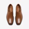 Mens Dresslite Step Dark Tan Leather Loafers