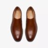 Mens Eldredge Step Dark Tan Leather Shoes Mens Eldredge Step Dark Tan Leather Shoes
