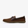 Mens Flexway 2Eye Brown Nubuck Boat Shoe