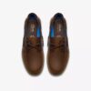 Mens Flexway 2Eye Brown Nubuck Boat Shoe