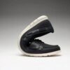 Mens Flexway 2Eye Navy Nubuck Boat Shoes