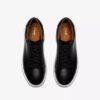 Mens Goswell Tie Black Leather Sneaker
