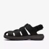 Mens Guideview Cove Black Leather Sandal