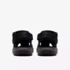 Mens Guideview Cove Black Leather Sandal