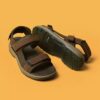 Mens Guideview Trek Beeswax Leather Sandals
