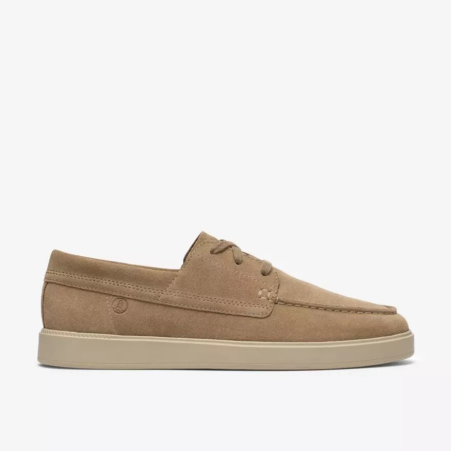 Mens Lockford Boat Dark Sand Suede Boat Shoe Mens Lockford Boat Dark Sand Suede Boat Shoe