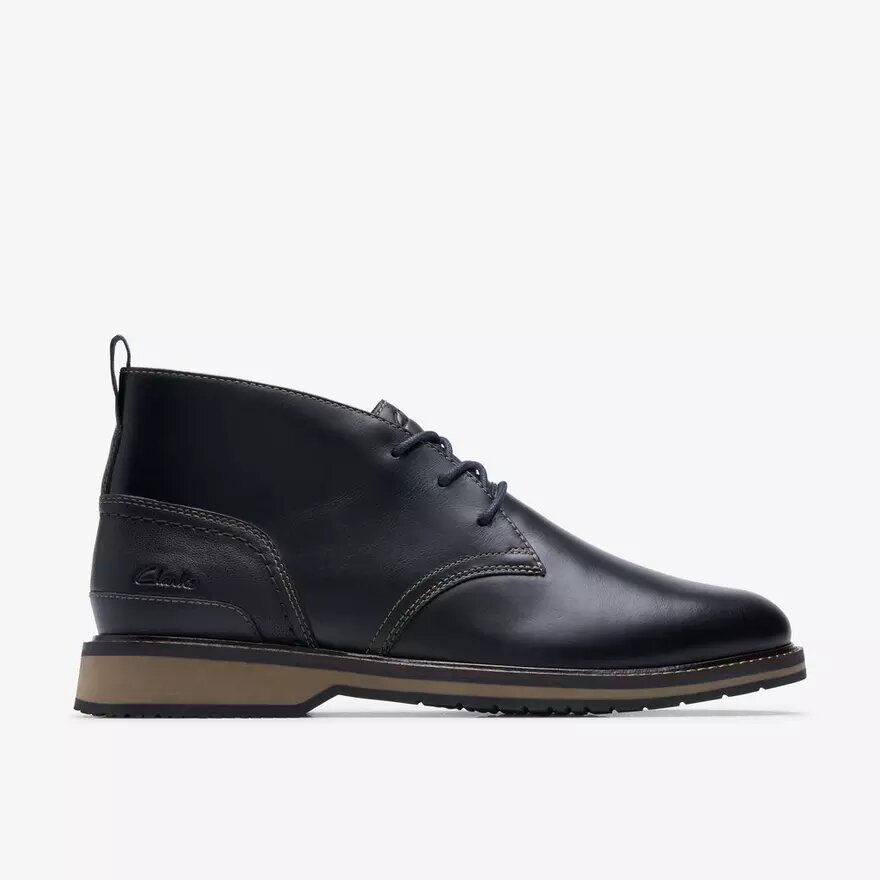 Mens Monahan Chukka Black Smooth Boots Mens Monahan Chukka Black Smooth Boots