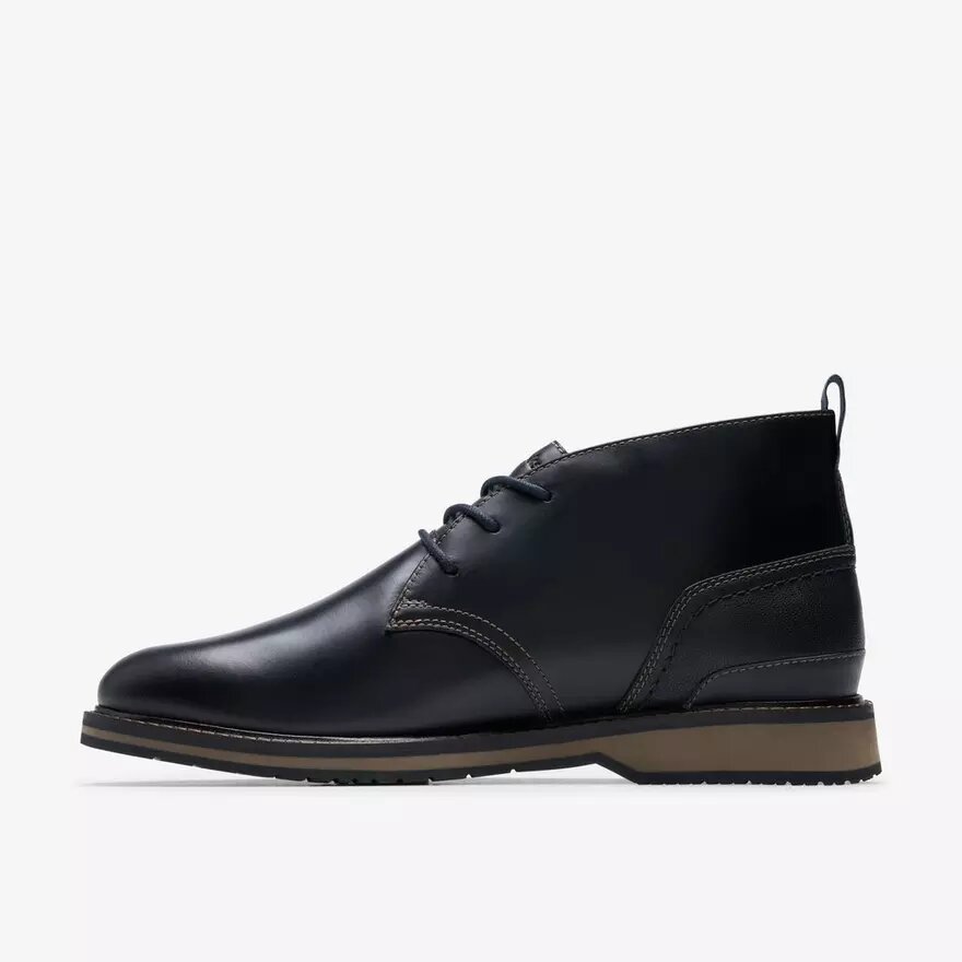 Mens Monahan Chukka Black Smooth Boots Mens Monahan Chukka Black Smooth Boots