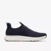 Mens Motion Trek in Navy Knit Sneakers