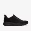 Mens Motion Trek Lt Black Knit Sneakers