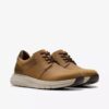Mens Motion Trek Pt Dark Tan Leather Sneaker