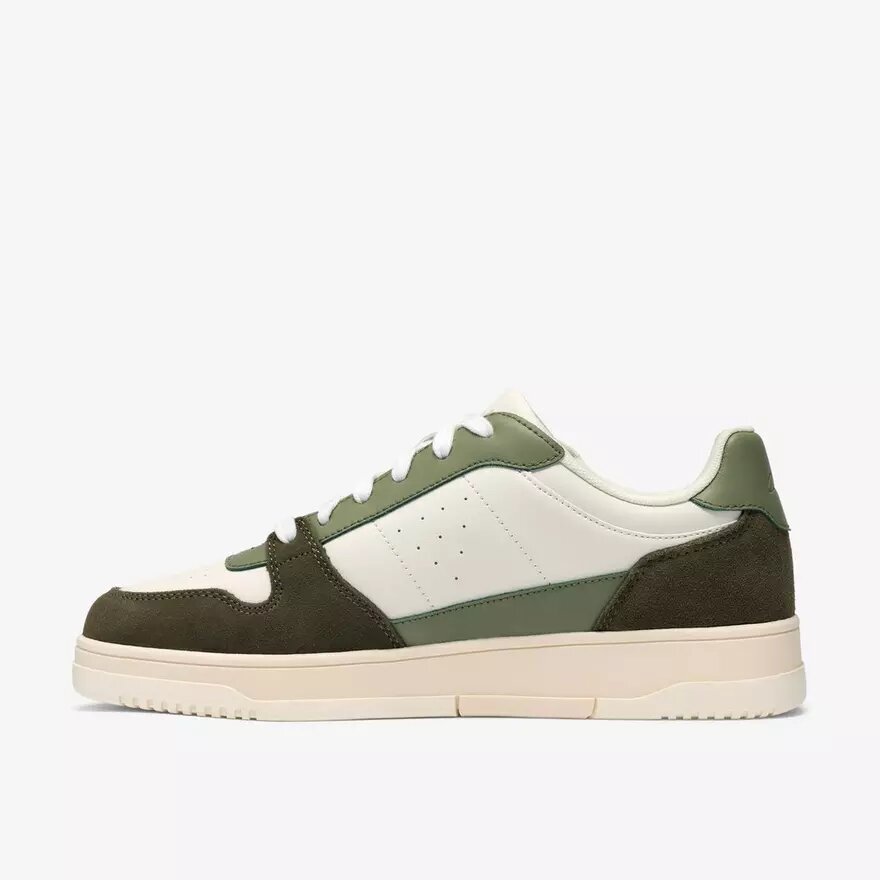 Mens Newick Lace Green Combination Sneakers Mens Newick Lace Green Combination Sneakers