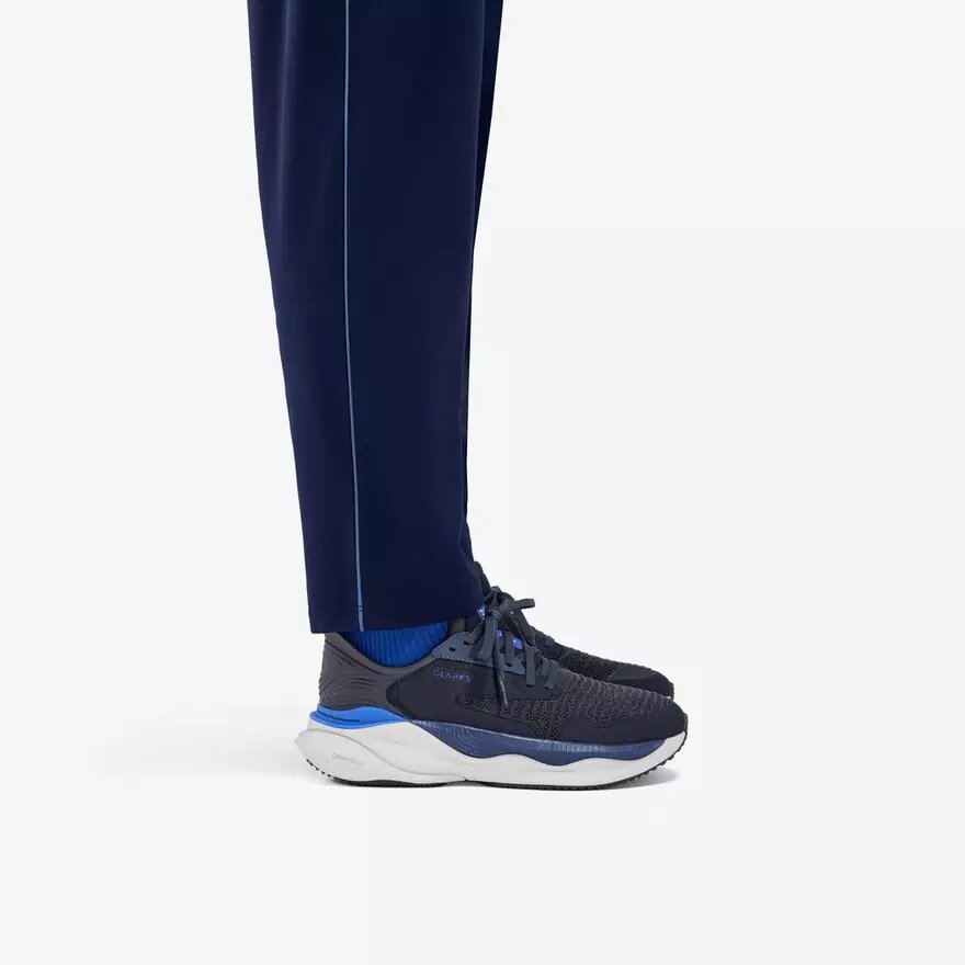 Mens Pace Walk Blue Sneakers Mens Pace Walk Blue Sneakers