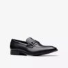 Mens Paulton Lo Black Leather Loafers