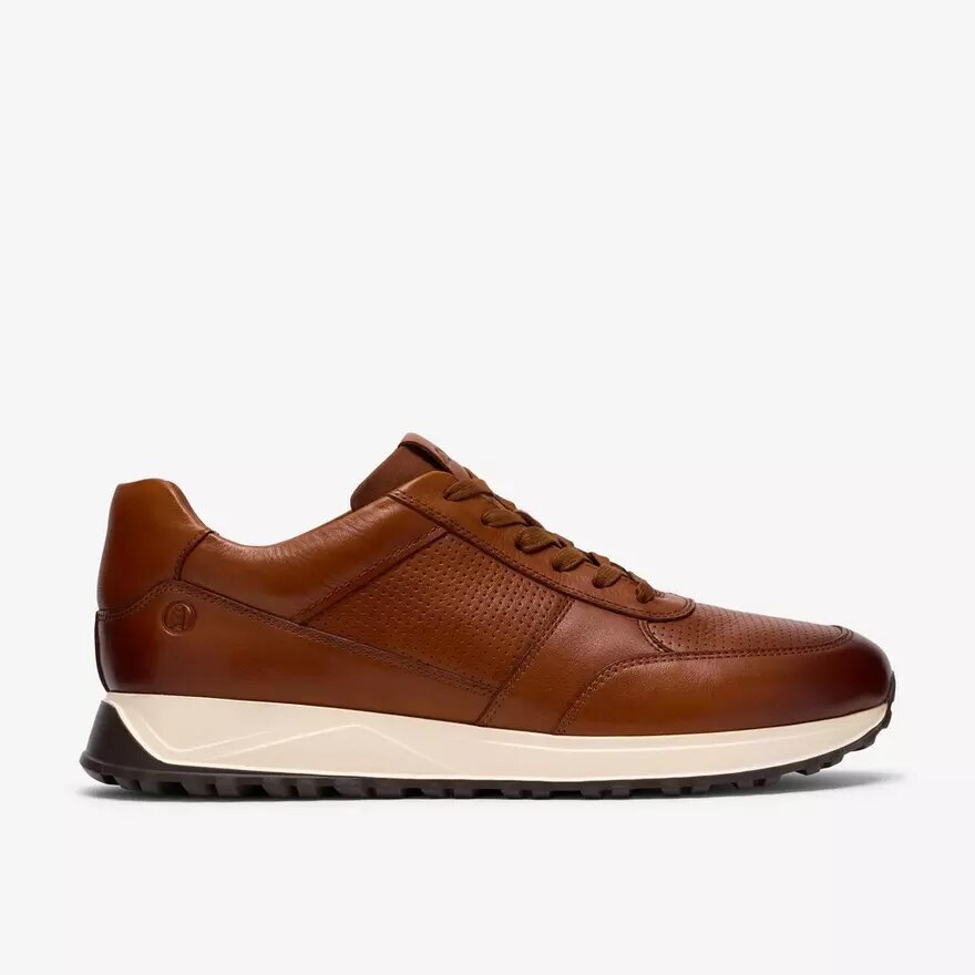 Mens Radwell Tie Tan Leather Sneakers Mens Radwell Tie Tan Leather Sneakers