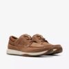 Mens Sailview Lace Light Tan Nubuck Boat Shoes