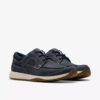 Mens Sailview Lace Navy Nubuck Boat Shoes